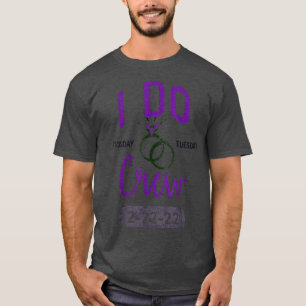 I DO CREW 22222 TWOSDAY Bruidsfeest Bruid Bachelor T-shirt