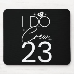 I Do Crew 23 Diamonds Paar Bruid & Amp; Groom Eng Muismat