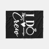 I Do Crew, Bruidsmeisjes Afscheid Feestelijke Brui Fleece Deken (Voorkant (Horizontaal))