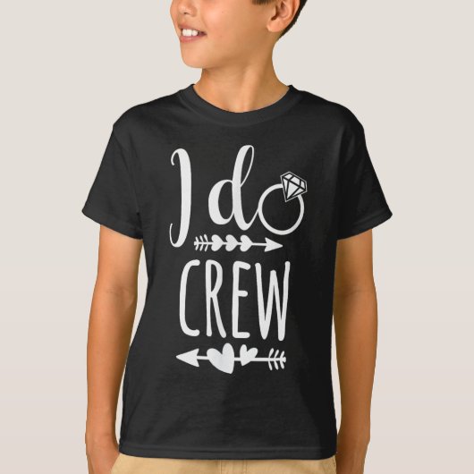 I Do Crew Shirt For Wedding Bride Bachelorette Par (Voorkant)