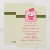 "I do" Cupcake Bridal Shower-uitnodiging Kaart (Voorkant / Achterkant)