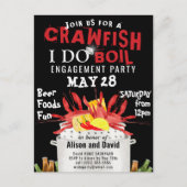 I DO Fiançailles Photo Crawfish Invitation à ébull (Devant)