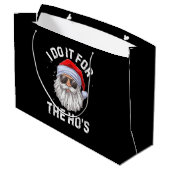 I Do It For The Ho's Funny Inappropriate Christmas Groot Cadeauzakje (Achterkant Gekanteld)