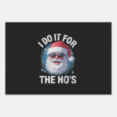 I Do It For The Ho's Funny Inappropriate Christmas Inpakpapier Vel (Voorkant)