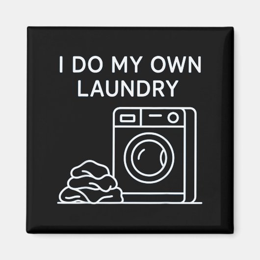 I Do My Own Laundry Minimal This Year Achievements Magneet (Voorkant)
