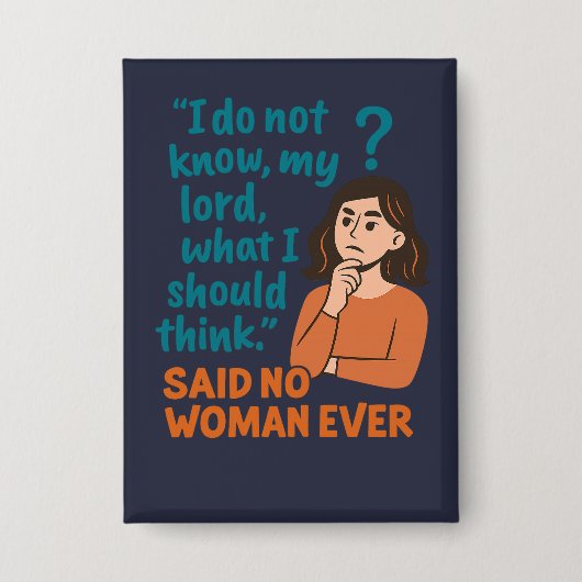 I do not know what to think - NOT Button (Voorkant)