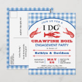 I DO Verloving Crawfish Boil Party Briefkaart (Voorkant / Achterkant)