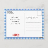 I DO Verloving Crawfish Boil Party Briefkaart (Achterkant)