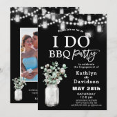 I DO Verloving Eucalyptus Groen BBQ Party Kaart (Voorkant / Achterkant)