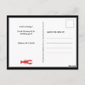 I DO Verloving Seafood Party Invitation Briefkaart (Achterkant)