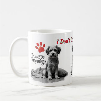 I Don’t Do Mornings – Grumpy Dog Mug Koffiemok