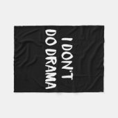 I Don't Do Drama  Fleece Deken (Voorkant (Horizontaal))