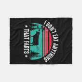 I Don't Eat Anything That Farts  Fleece Deken (Voorkant (Horizontaal))