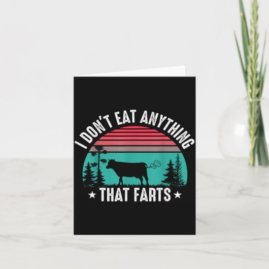 I Don't Eat Anything That Farts Kaart (Voorkant)
