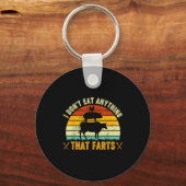 I Don't Eat Anything That Farts World Vegetarian D Sleutelhanger (Voorkant)