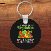 I Don't Eat Anything Vegetables Funny Vegetarian S Sleutelhanger (Voorkant)