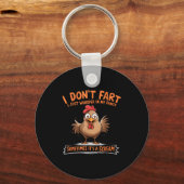 I Don't Fart I Whisper In My Pants - Funny Chicken Sleutelhanger (Voorkant)
