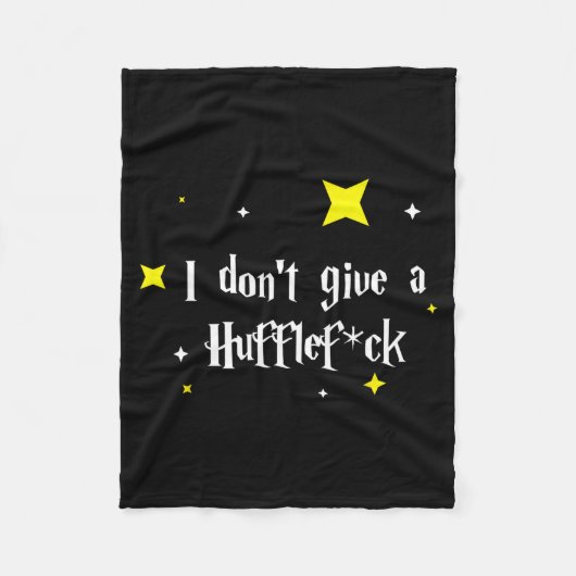 I Don't Give A Hufflefor  Fleece Deken (Voorkant)