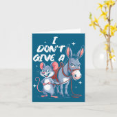 I Don't Give A Rats Mouse &amp; Funny  Kaart (Gele Bloem)