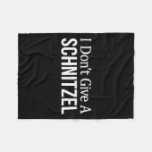 I Don't Give A Schnitzel - Fleece Deken (Voorkant (Horizontaal))