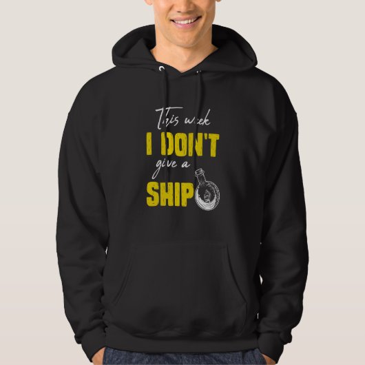I don't give a ship cruise vacation spring break hoodie (Voorkant)