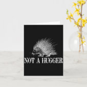 I Don't Hug Apparel Funny Introvert Rcune Tee - Un Kaart (Gele Bloem)