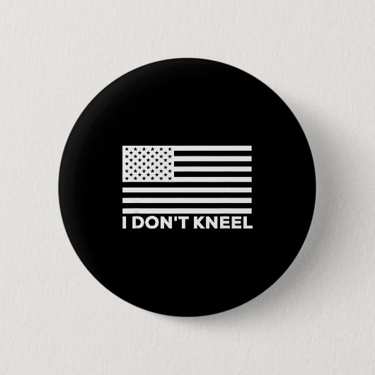 I Don't Kneel Ronde Button 5,7 Cm (Voorkant)