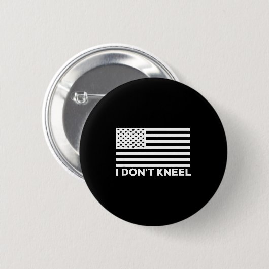 I Don't Kneel  Ronde Button 5,7 Cm (Voorkant /achterkant)