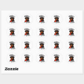 I Don't Like Morning People Sarcastic Rottweiler M Ronde Sticker (Vel)