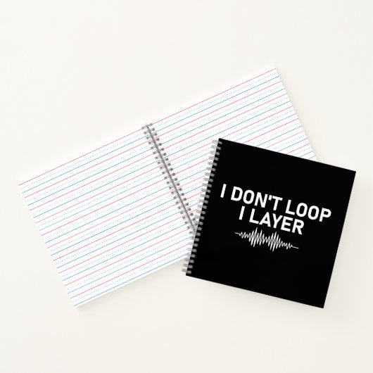 I Don't Loop I Layer Minimal Music V2 Notitieboek (Binnen)