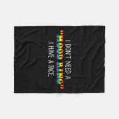 I Don't Need A Mood Ring I Have A Face  Fleece Deken (Voorkant (Horizontaal))