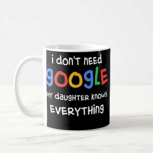 I Don't Need Google My Daughter Know Everything Koffiemok (Links)