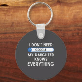 I Don't Need Google My Daughter Knows Everything - Sleutelhanger (Voorkant)