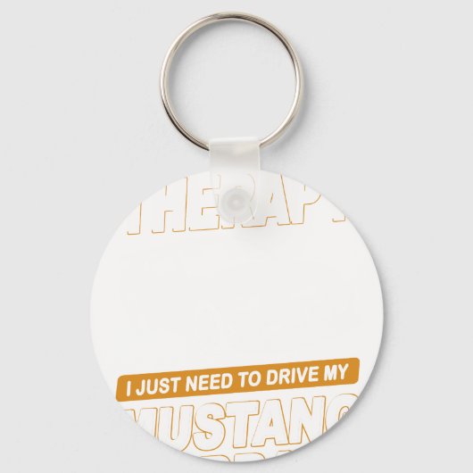 I DON'T NEED THERAPY Ford Mustang 2000 Svt Cobra R Sleutelhanger (Voorkant)
