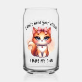 I Don't Need Your Attitude Funny Cat Lover Gift  (Recto)