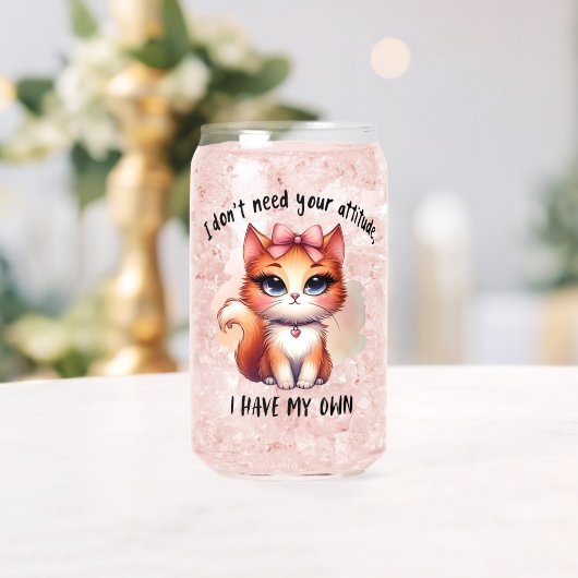 I Don't Need Your Attitude Funny Cat Lover Gift  (Insitu (Mariage))
