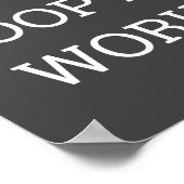 I Don't Op At Work Funny Casual Friday  Poster (Hoek)