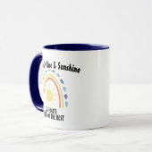 I Don't Rise & Sunshine Mok, Funny Coffee Mok (Voorkant links)