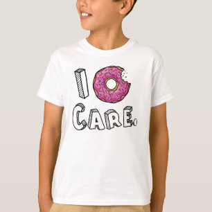 I Donut Care Bitten Roze Donut T-shirt