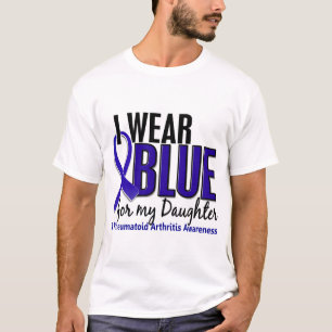 I Draag Blauwe Dochter Reumatoïde artritis RA T-shirt