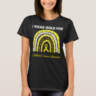i draag Gold voor kinderkanker T-shirt