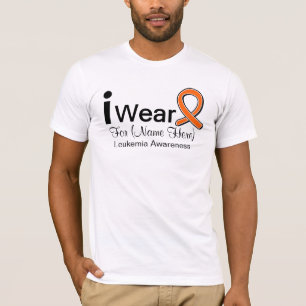  I Draag leukemiecribbon T-shirt