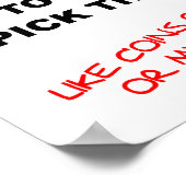 I Drings Things Funny Poster (Coin)