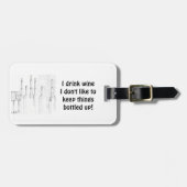 I DRINK BAGAGELABEL WIJN (Voorkant horizontaal)