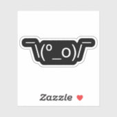 I Dunno LOL' NB\(º_o) / Emoticon Japans Kaomoji Sticker (Vel)