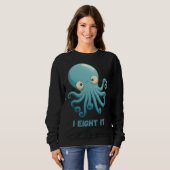 I Eight It Octopus Squid Coral Tentacles Calamar Trui (Voorkant volledig)