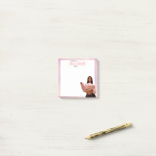 "I Embody Main Character Vibes - Gepersonaliseerd  Post-it® Notes (Op bureau)