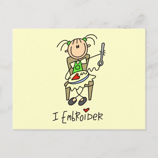 I Embroider Tshirts en cadeaus Briefkaart (Voorkant)