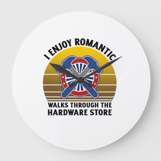I enjoy romantic walks through the hardware grote klok (Voorkant)