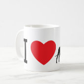 I Épagneuls love Mug (Devant gauche)
